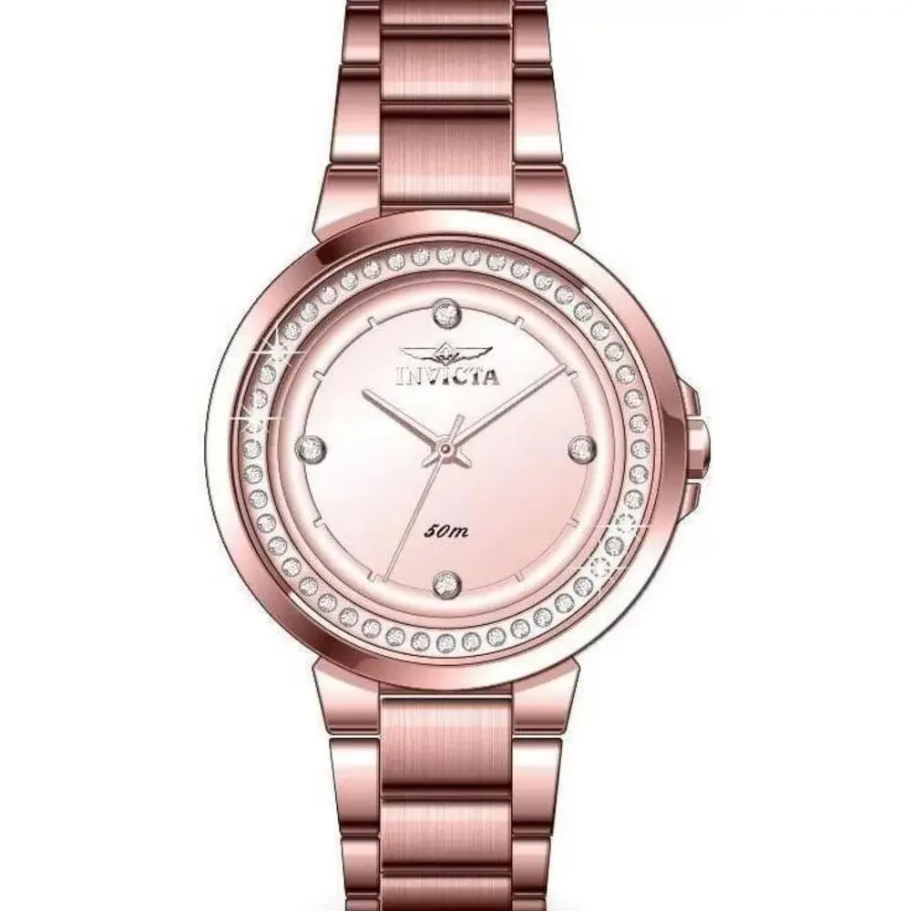 NWT Invicta 50167 Angel | Quartz | Rose Gold | Women's Watch